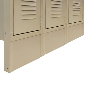 Closed Front Bases for Lockers with Legs - Tan