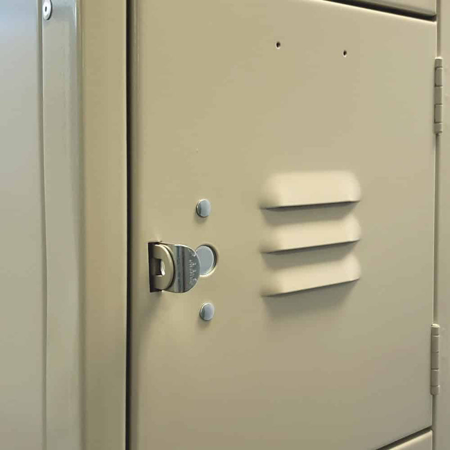 15"d x 12"w x 78"h 6-Tier Steel Lockers - Tan