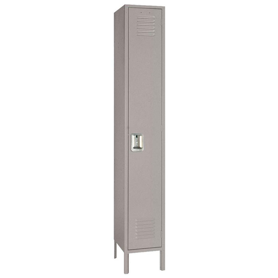18"d x 12"w x 78"h Single Tier Steel Lockers - Gray