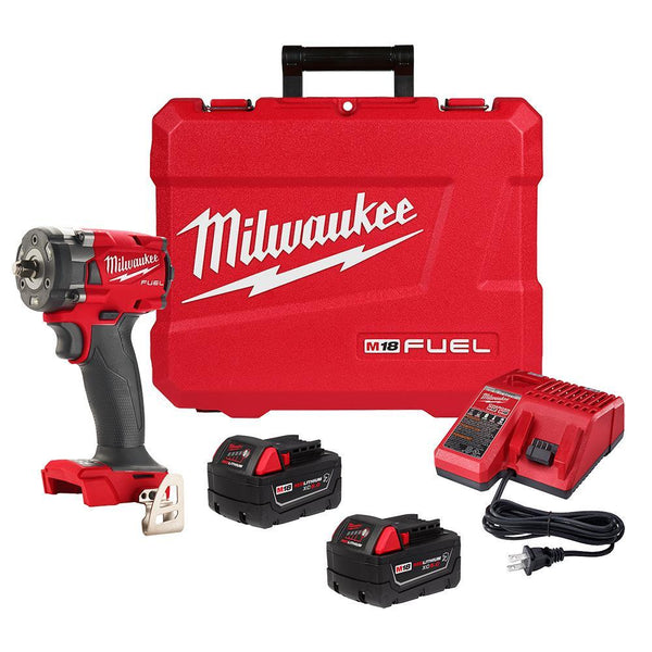 Milwaukee M18 FUEL™ 3/8 " Compact Impact Wrench w/ Friction Ring Kit (2854-22R)