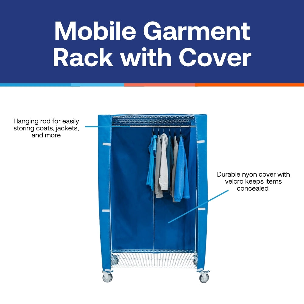 Mobile Garment Rack with Cover