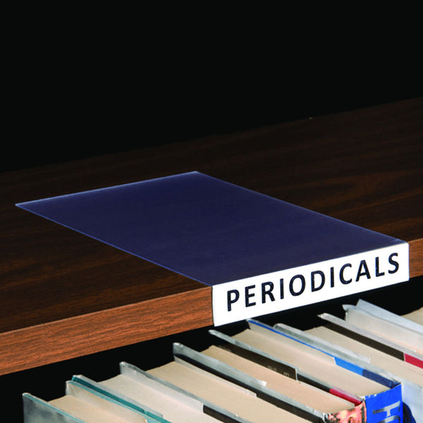 Movable Book Shelf Label Holder
