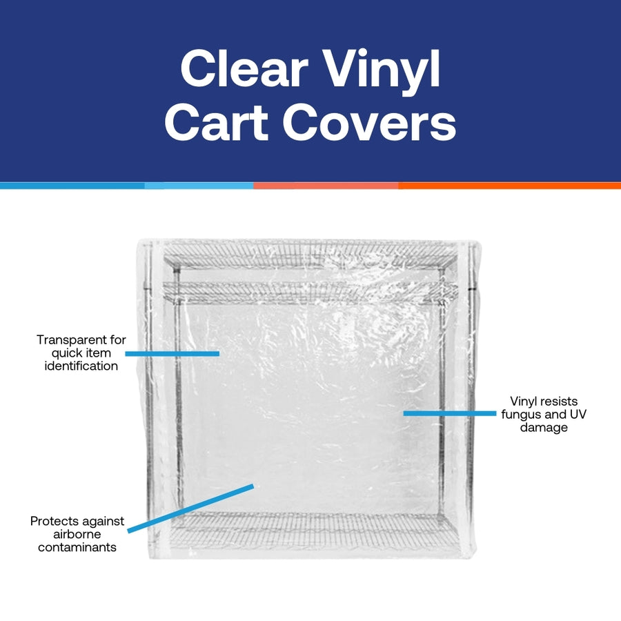 24"d Clear Vinyl Cart Covers