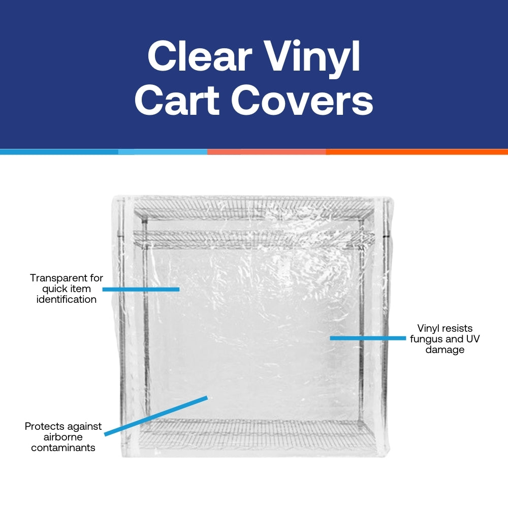 24"d Clear Vinyl Cart Covers