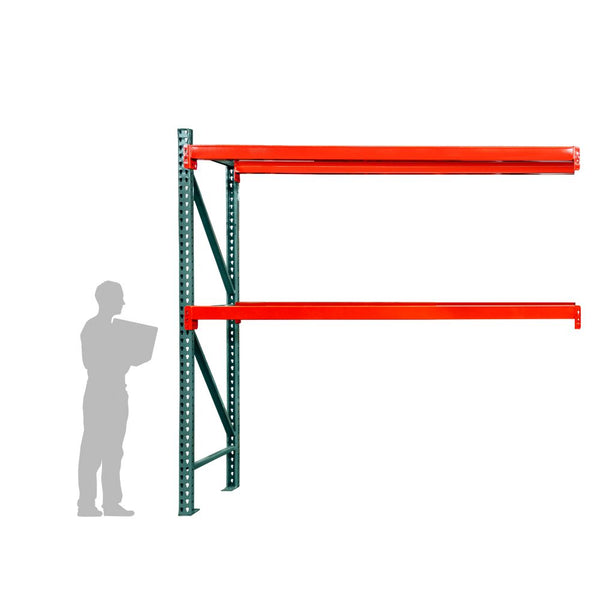 2-Tier Teardrop Pallet Rack Add-On Units - 42"d x 120"h