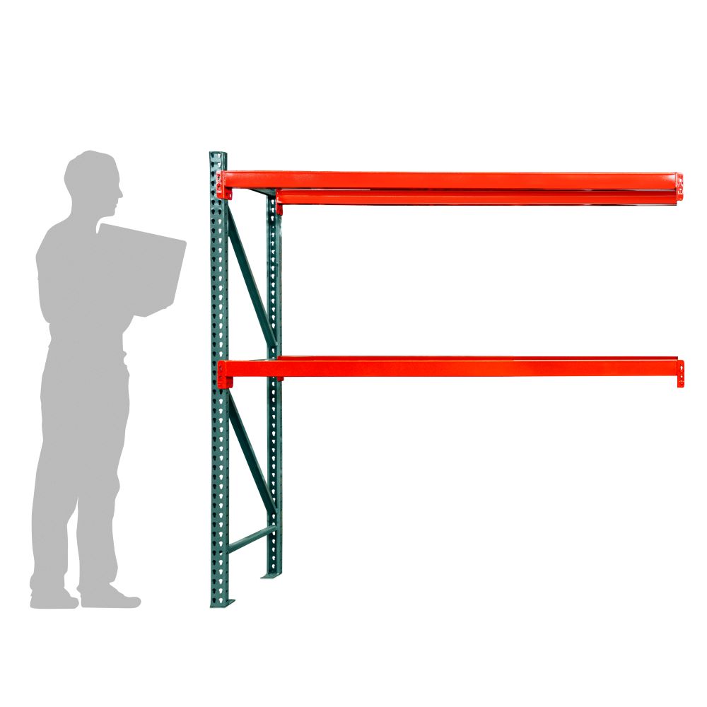 2-Tier Teardrop Pallet Rack Add-On Units - 36"d x 72"h