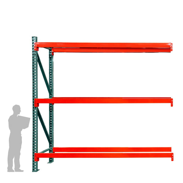 3-Tier Teardrop Pallet Rack Add-On Units - Standard Duty - 42"d x 144"h
