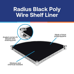 Radius Black Poly Liners - 4-Pack