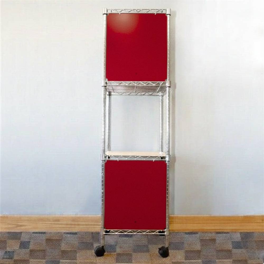 18"d x 24"w x 18"h Swing Door Wire Shelving Enclosures