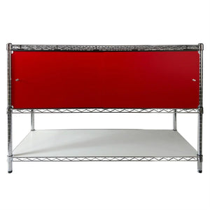 18"d x 48"w x 18"h Sliding Door Wire Shelving Enclosures