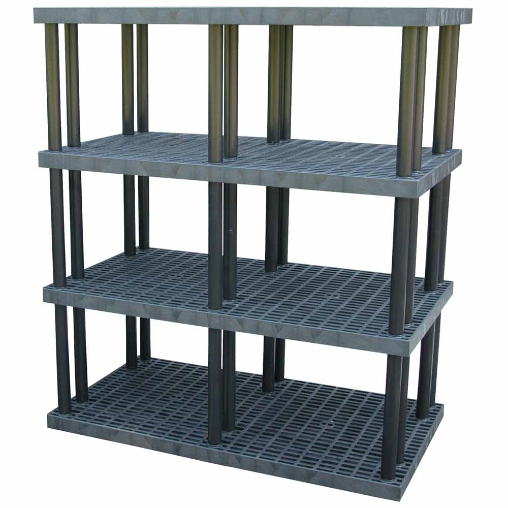 DuraShelf Grid Top 66"w x 75"h 4-Shelf System