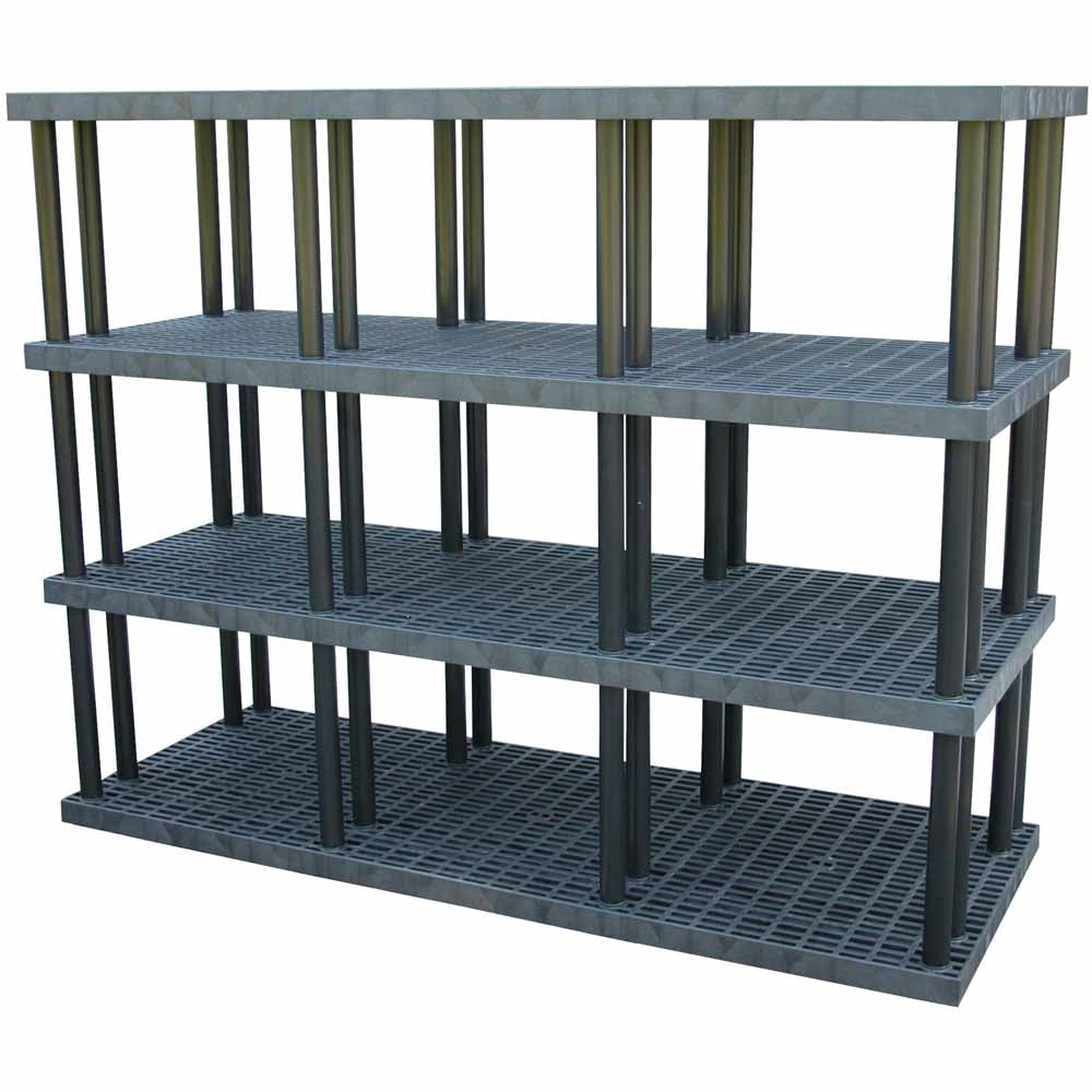 DuraShelf Grid Top 96"w x 75"h 4-Shelf System