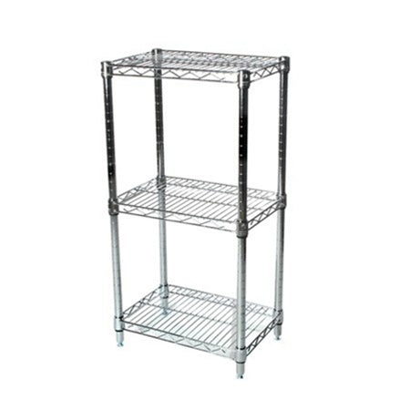 Three Tier Wire Shelving Racks 12 inches deep, 12