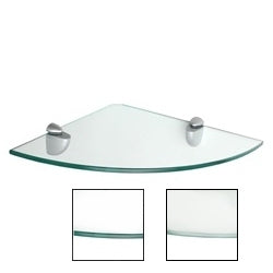 10"d x 10"w Glass Corner Shelf - Frosted Glass