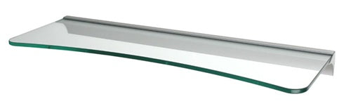 6"d x 24"w Concave Glass Shelf - Clear Glass