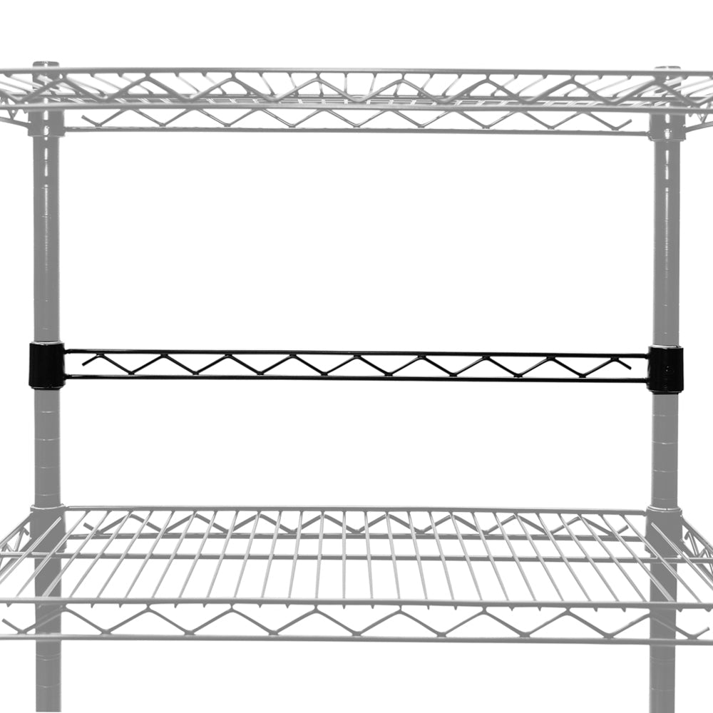 Black Hanger Rails for Width – Shelving Inc.