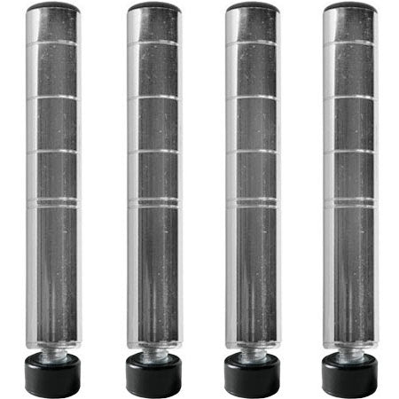 4-Pack Chrome Shelving Posts 74" With Adjustable Feet - NSF Certified