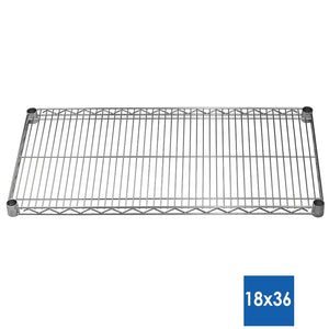 18"d Chrome Wire Shelves
