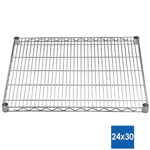 24"d Chrome Wire Shelves