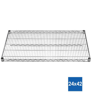 24"d Chrome Wire Shelves
