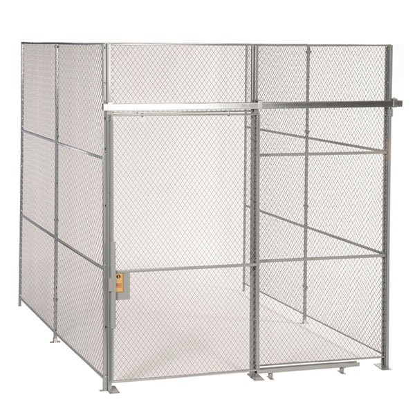 10'h 3-Sided Woven Wire Security Cages by SpaceGuard – Shelving Inc.