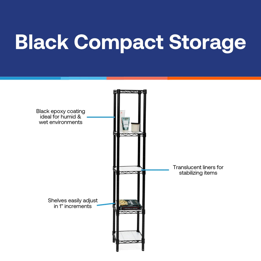 Black Compact Storage