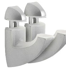 12"d x 45"w SUMO Wall Shelf w/ SCOOP Mounts - White