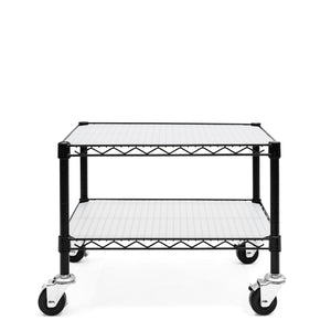 Black Mini Fridge Cart