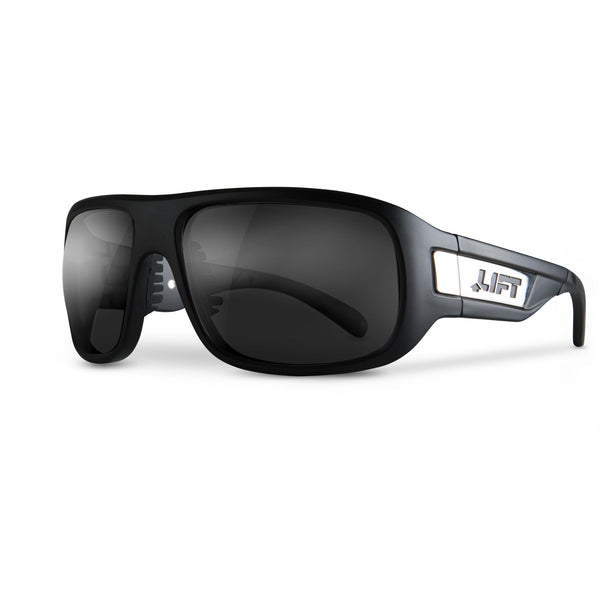 LIFT Safety BOLD Safety Glasses, Matte Black Frame, Smoke Lens (EBD-14MKST)