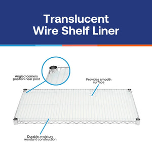 18"d Translucent Shelf Liners