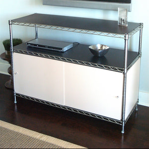 14"d Sliding Door Shelving Enclosures - Standard Colors