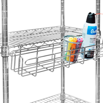 Chrome Wire Shelf Utility Bin – Shelving Inc.