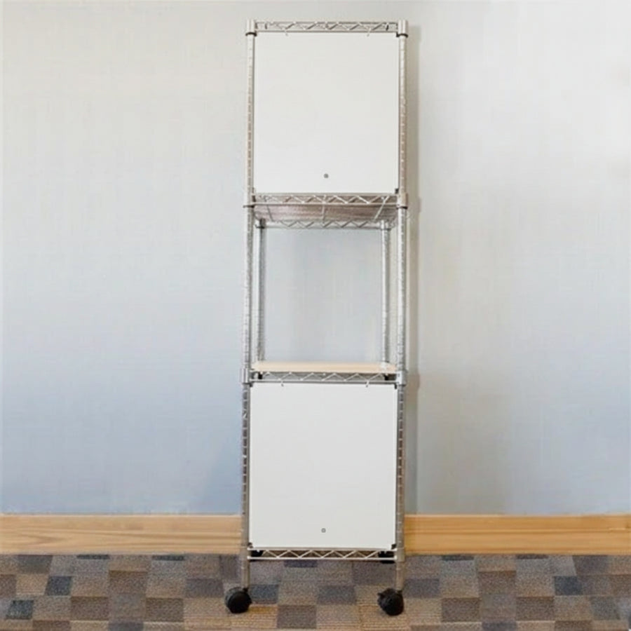 18"d x 24"w x 18"h Swing Door Wire Shelving Enclosures