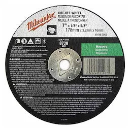 Milwaukee 7" x 3/32" x 5/8" Cut-Off Wheel (Type 1) (49-94-7050)