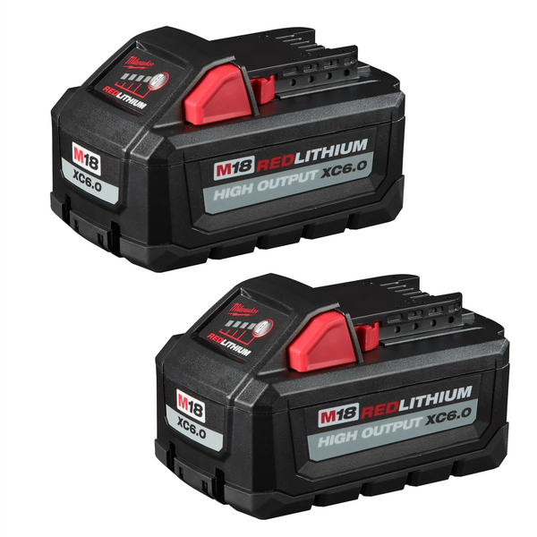 Milwaukee M18™ REDLITHIUM™ HIGH OUTPUT™ XC6.0 Battery Pack (2PK) (48-11-1862)
