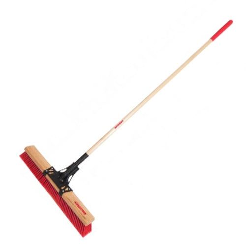Ames 24 Inch Multi-surface Push Broom, with Wood Handle (BR24MU16)