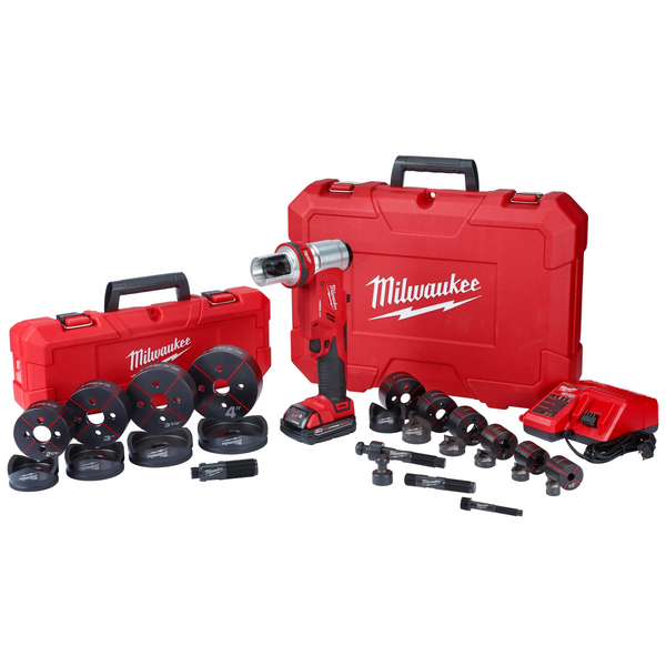 Milwaukee M18 FORCELOGIC 6T Knockout Tool 1/2" - 4" Kit (2677-23)