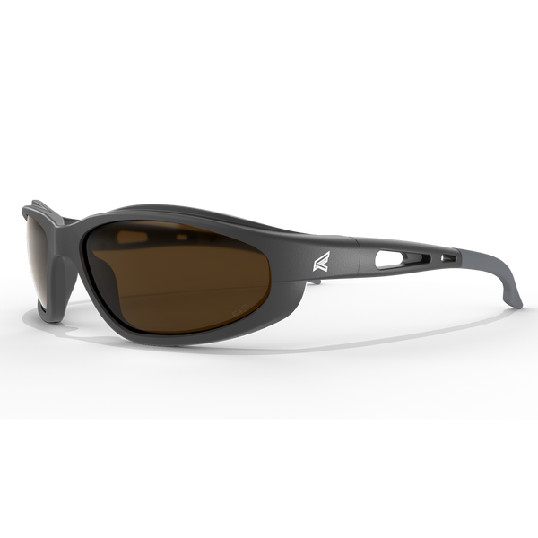 Edge Dakura Polarized Safety Glasses, Black Frame, Copper Lens (TSM215)