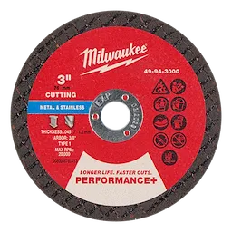 Milwaukee 3" Metal Cut Off Wheel 3PK (49-94-3000)