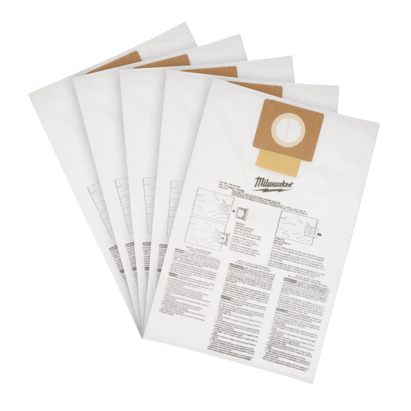 Milwaukee Fleece Dust Bags (5PK) - 6 Gallon (49-90-1979)