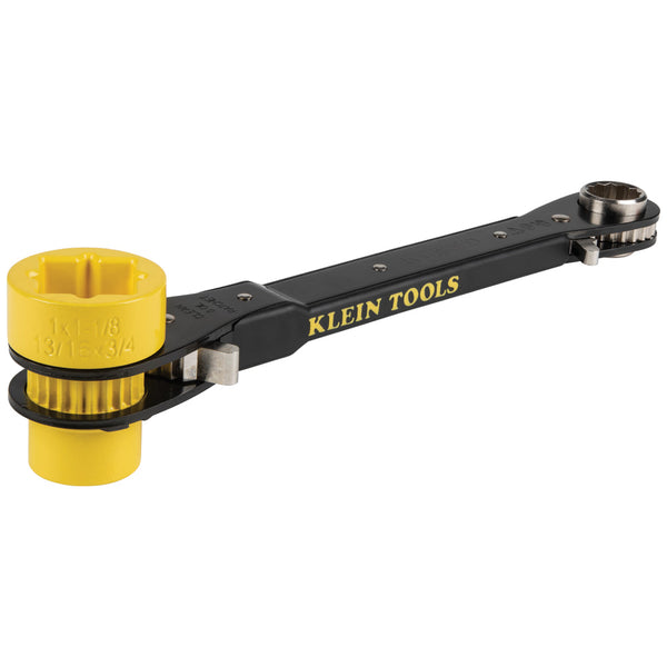 Klein 6-in-1 Lineman's Ratcheting Wrench, Heavy-Duty (KT155HD)
