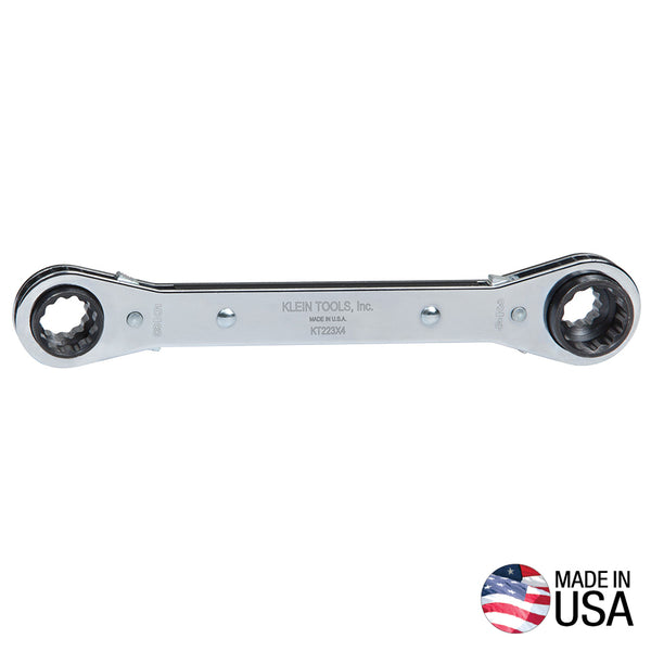 Klein Lineman's Ratcheting 4-in-1 Box Wrench (KT223X4)