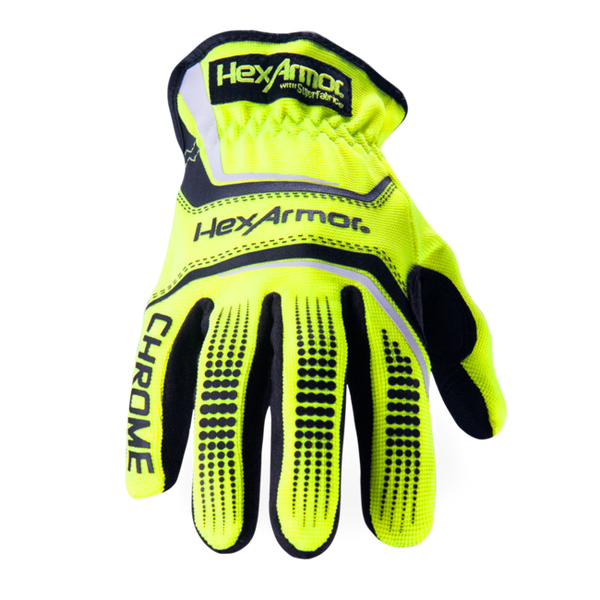 HexArmor Chrome Series Hi Vis Work Gloves Size L (4033)