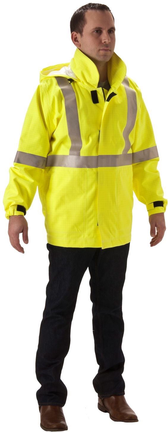 NASCO Rampart FR Hi-Vis Class 3 Rain Jacket (8503JFY)