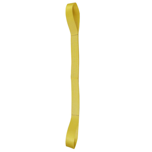 AAA Wire Eye & Eye Nylon Web Sling, Flat Eye, 2-Ply, 2" x 20' (EE2902X20T3)