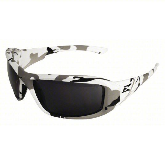 Edge Eyewear Safety Glasses Gray Camouflage with smoke lens (XB116-AC)