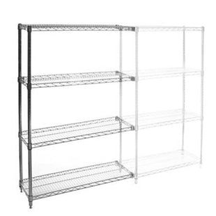 24"d x 54"w Wire Shelving Add-Ons w/ 4 Shelves