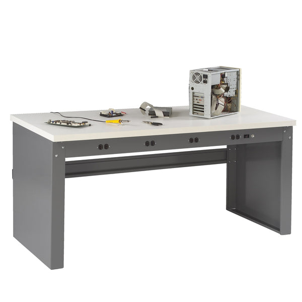 Electric Workbench w/ Plastic Laminate Top By Tennsco – Shelving Inc.