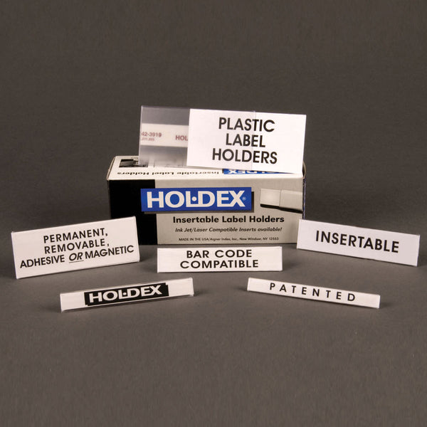 Clear Hol-Dex Label Holders - 12pk