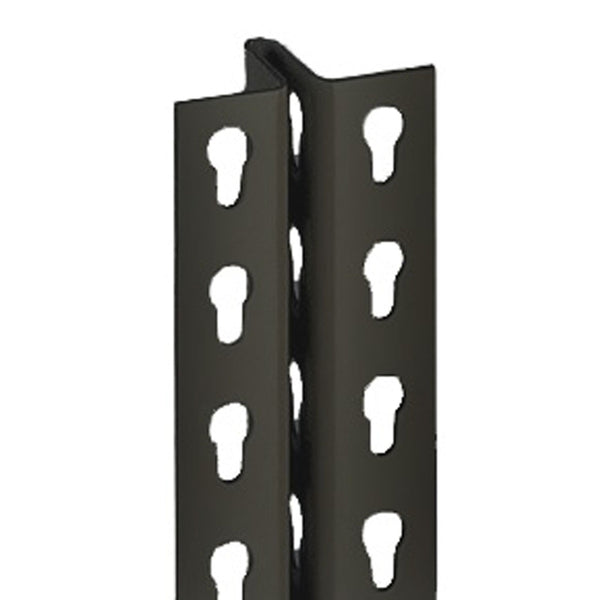 Black Boltless Shelving T-Post - 84"h